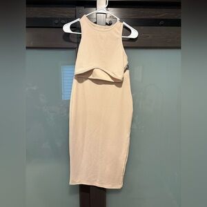 Elegant Cream two piece tank and skirt